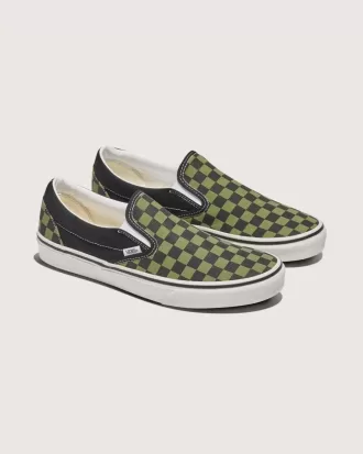 Pantof clasic cu tablă de șah cu slip-on