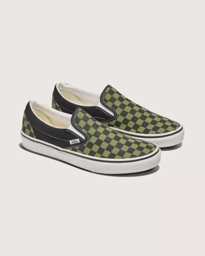 Pantof clasic cu tablă de șah cu slip-on Pantof clasic cu tablă de șah cu slip-on