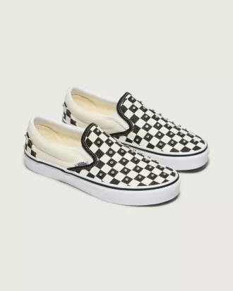 Pantof clasic cu tablă de șah cu slip-on