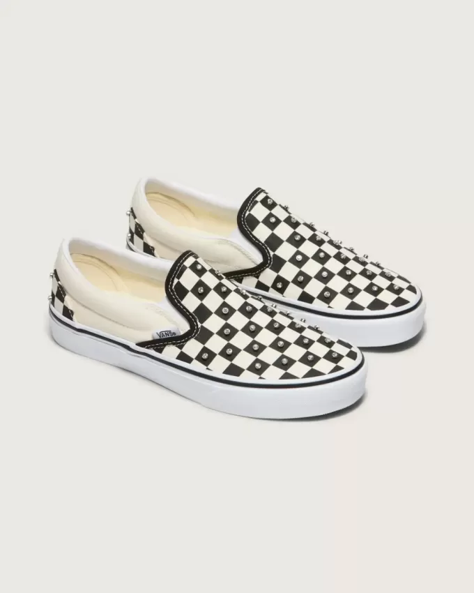 Pantof clasic cu tablă de șah cu slip-on Pantof clasic cu tablă de șah cu slip-on