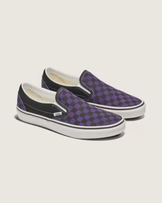Pantof clasic cu tablă de șah cu slip-on