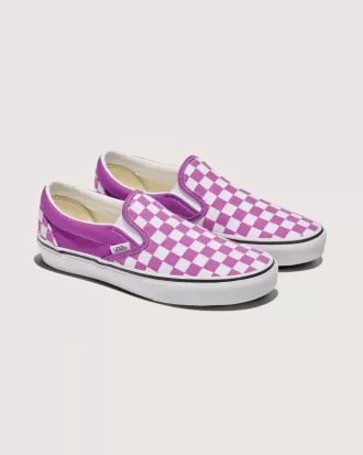Pantof clasic cu tablă de șah cu slip-on