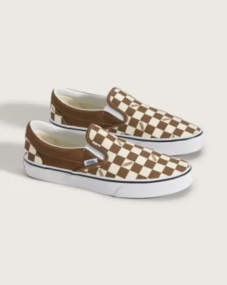 Pantof clasic cu tablă de șah cu slip-on