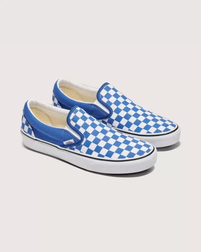 Pantof clasic cu tablă de șah cu slip-on Pantof clasic cu tablă de șah cu slip-on