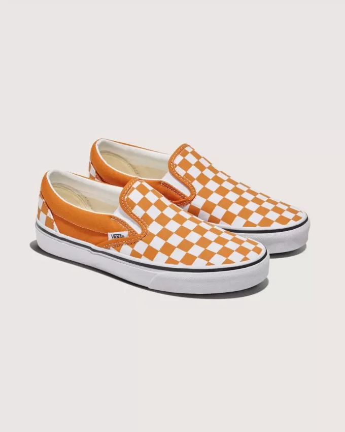 Pantof clasic cu tablă de șah cu slip-on Pantof clasic cu tablă de șah cu slip-on