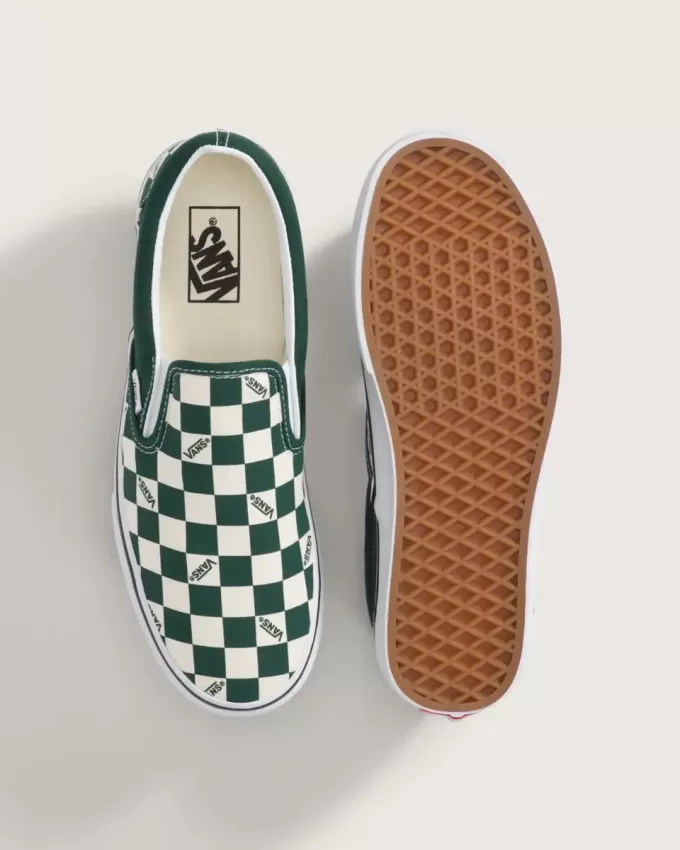 Pantof clasic cu tablă de șah cu slip-on Pantof clasic cu tablă de șah cu slip-on