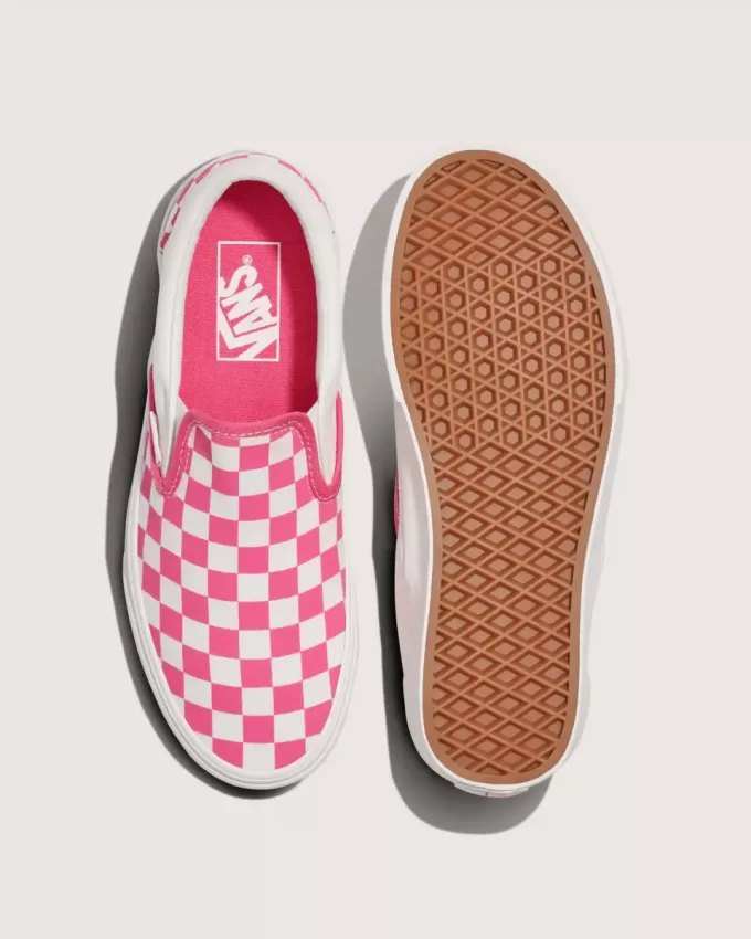 Pantof clasic cu tablă de șah cu slip-on