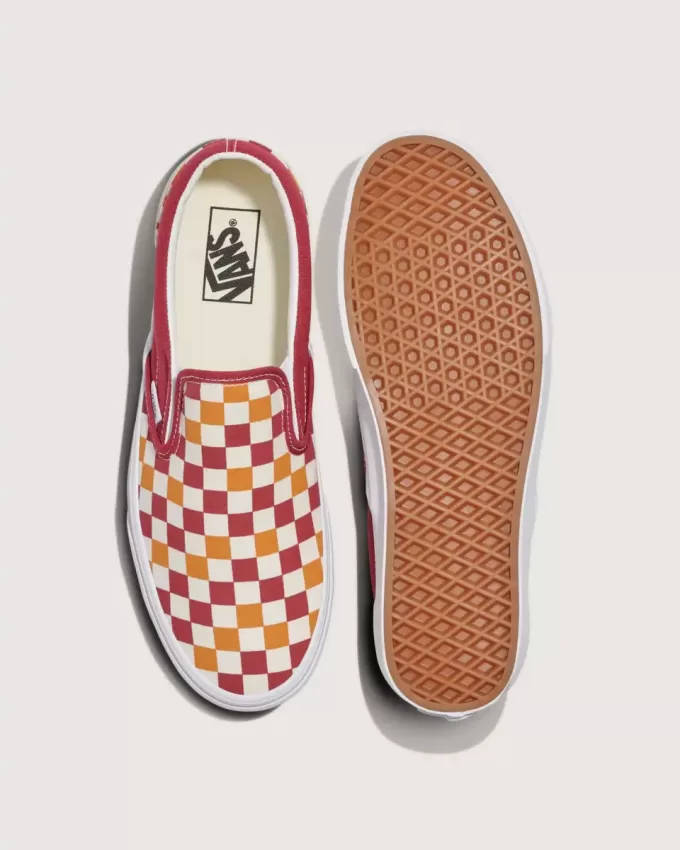 Pantof clasic cu tablă de șah cu slip-on Pantof clasic cu tablă de șah cu slip-on