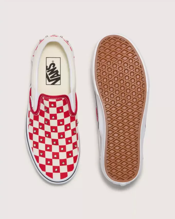Pantof clasic cu tablă de șah cu slip-on Pantof clasic cu tablă de șah cu slip-on