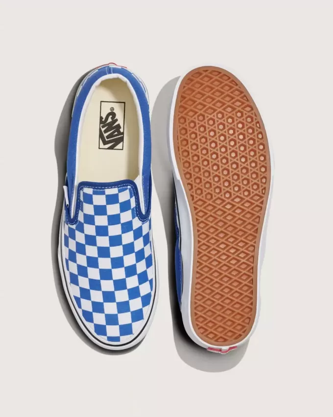Pantof clasic cu tablă de șah cu slip-on Pantof clasic cu tablă de șah cu slip-on