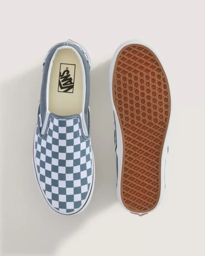 Pantof clasic cu tablă de șah cu slip-on Pantof clasic cu tablă de șah cu slip-on