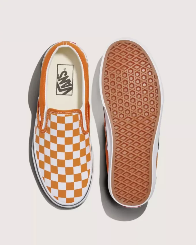 Pantof clasic cu tablă de șah cu slip-on Pantof clasic cu tablă de șah cu slip-on