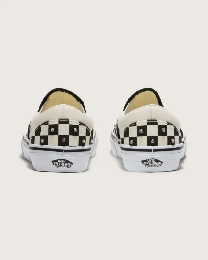 Pantof clasic cu tablă de șah cu slip-on Pantof clasic cu tablă de șah cu slip-on