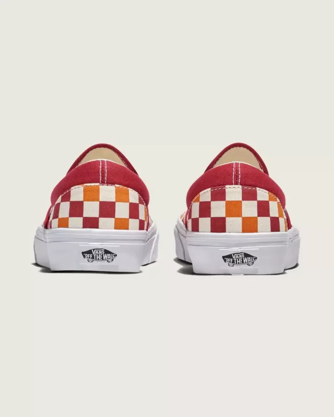 Pantof clasic cu tablă de șah cu slip-on Pantof clasic cu tablă de șah cu slip-on