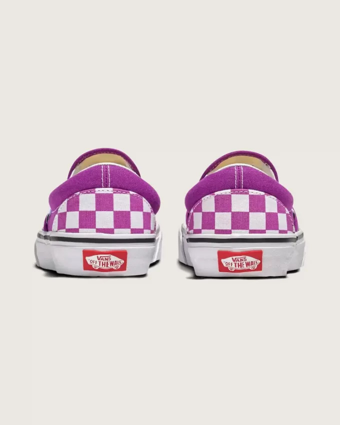 Pantof clasic cu tablă de șah cu slip-on Pantof clasic cu tablă de șah cu slip-on