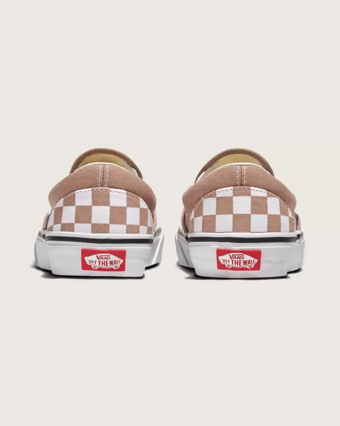 Pantof clasic cu tablă de șah cu slip-on