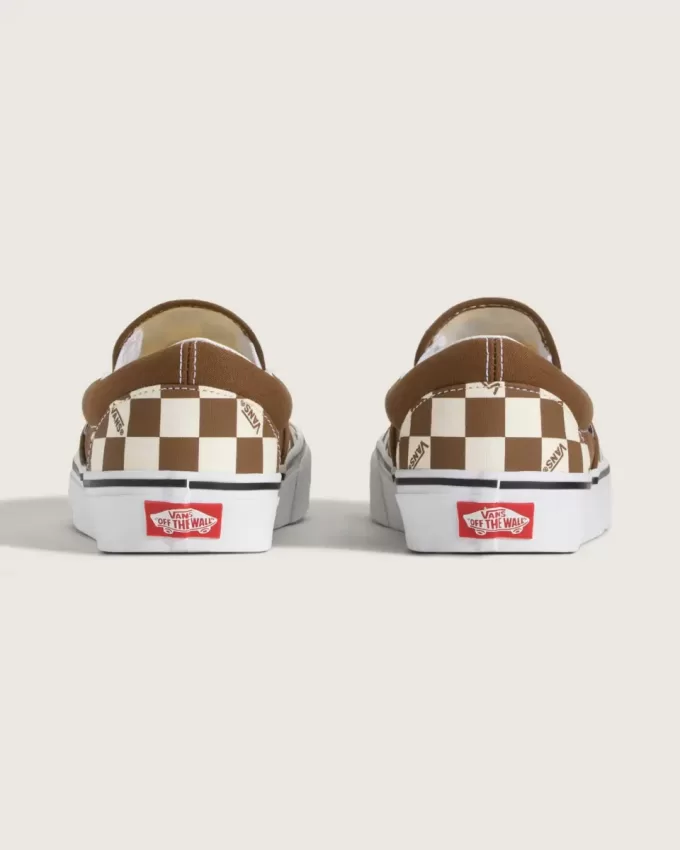 Pantof clasic cu tablă de șah cu slip-on Pantof clasic cu tablă de șah cu slip-on