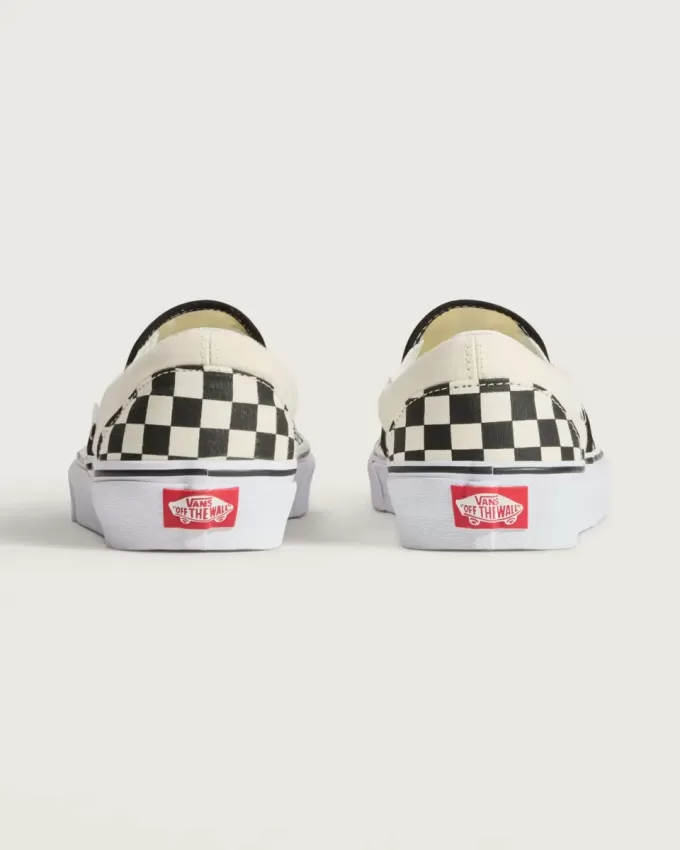 Pantof clasic cu tablă de șah cu slip-on Pantof clasic cu tablă de șah cu slip-on