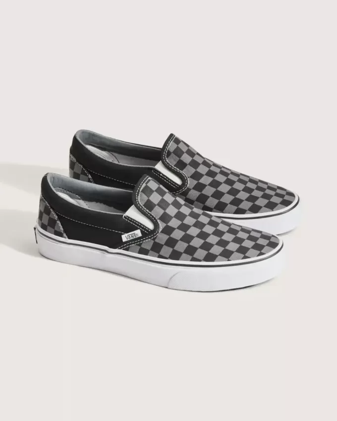 Pantof clasic cu tablă de șah cu slip-on Pantof clasic cu tablă de șah cu slip-on