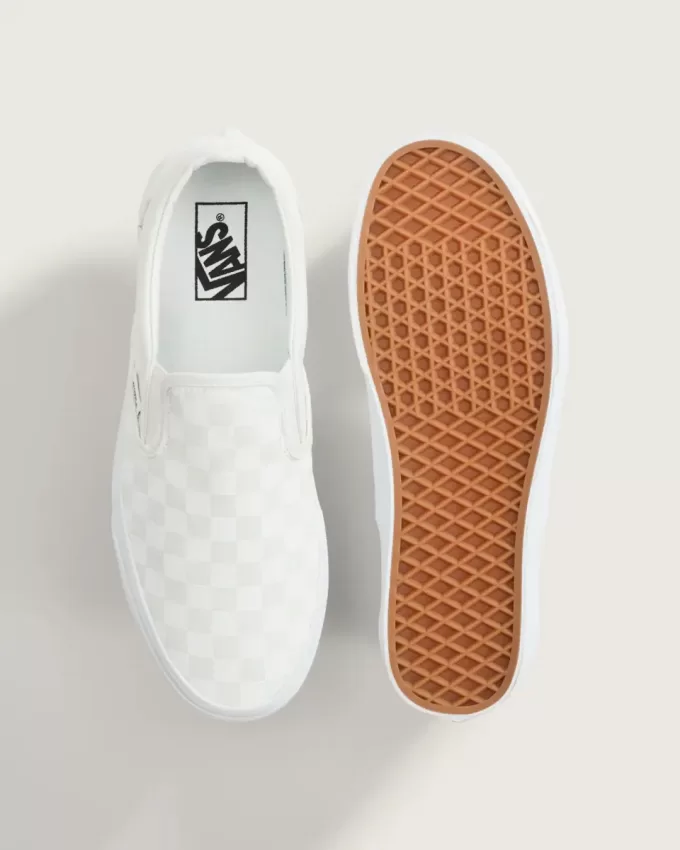 Pantof clasic cu tablă de șah cu slip-on Pantof clasic cu tablă de șah cu slip-on