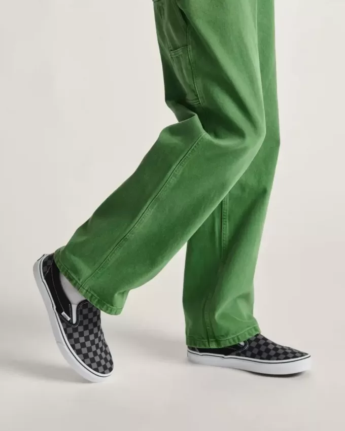 Pantof clasic cu tablă de șah cu slip-on Pantof clasic cu tablă de șah cu slip-on
