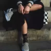 Pantof clasic cu tablă de șah cu slip-on Pantof clasic cu tablă de șah cu slip-on