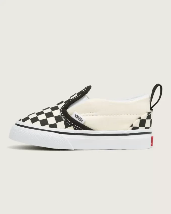 Pantof Classic Slip-On V Checkerboard pentru copil mic Pantof Classic Slip-On V Checkerboard pentru copil mic