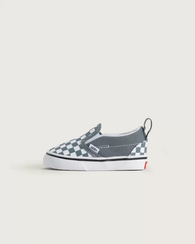 Pantof Classic Slip-On V Checkerboard pentru copil mic Pantof Classic Slip-On V Checkerboard pentru copil mic