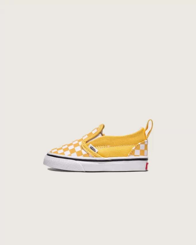 Pantof Classic Slip-On V Checkerboard pentru copil mic Pantof Classic Slip-On V Checkerboard pentru copil mic