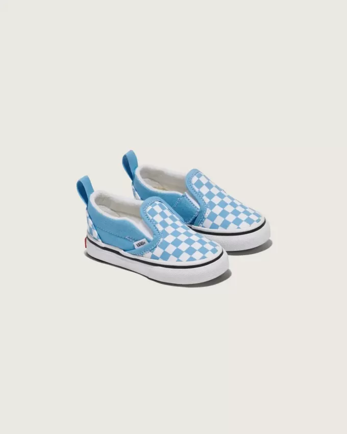 Pantof Classic Slip-On V Checkerboard pentru copil mic Pantof Classic Slip-On V Checkerboard pentru copil mic