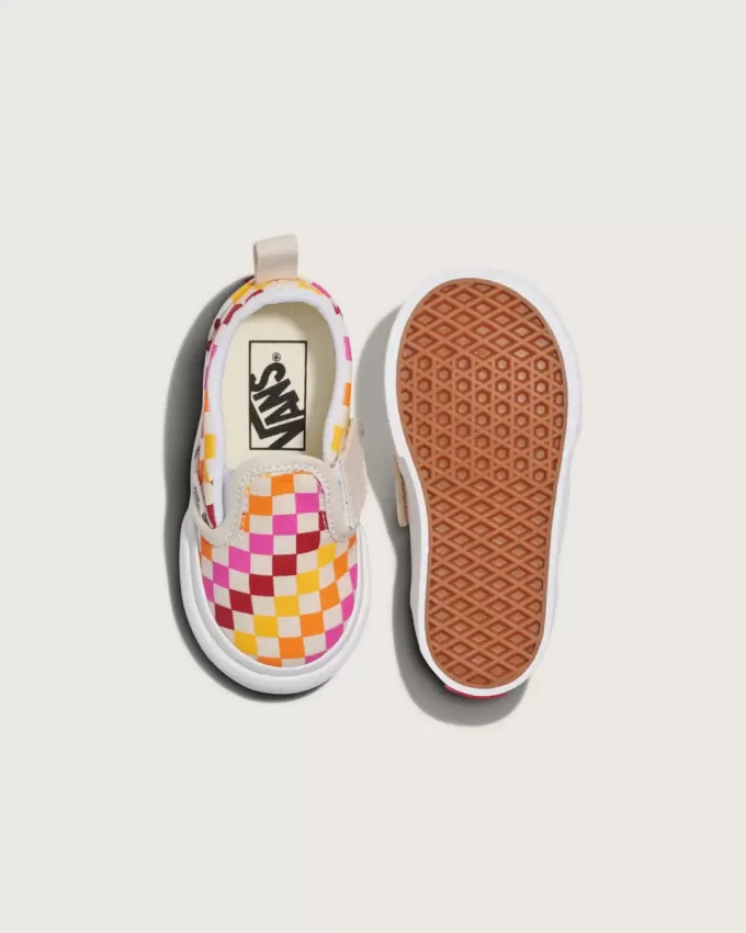 Pantof Classic Slip-On V Checkerboard pentru copil mic Pantof Classic Slip-On V Checkerboard pentru copil mic