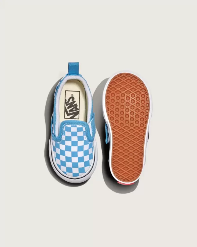 Pantof Classic Slip-On V Checkerboard pentru copil mic Pantof Classic Slip-On V Checkerboard pentru copil mic