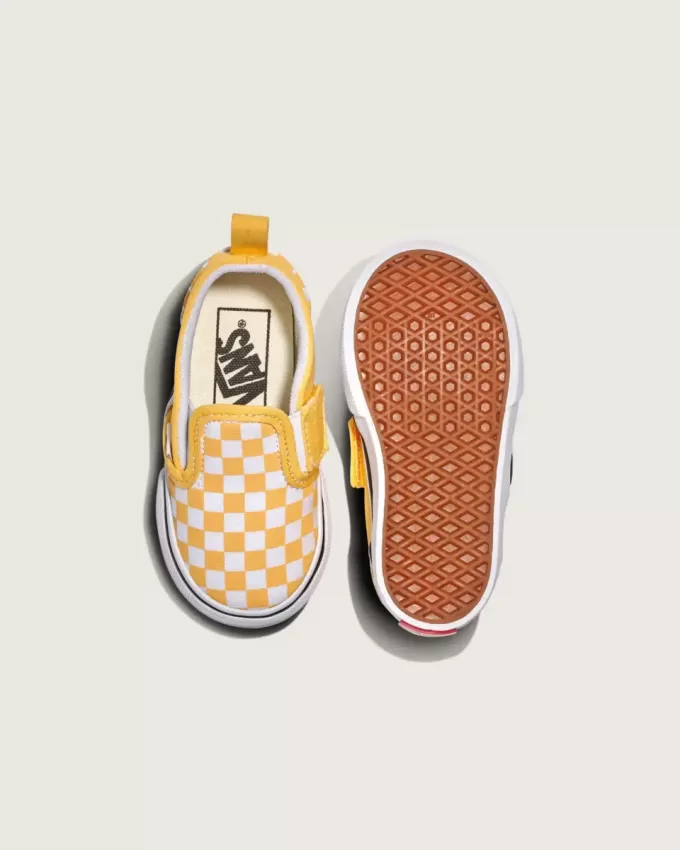 Pantof Classic Slip-On V Checkerboard pentru copil mic Pantof Classic Slip-On V Checkerboard pentru copil mic