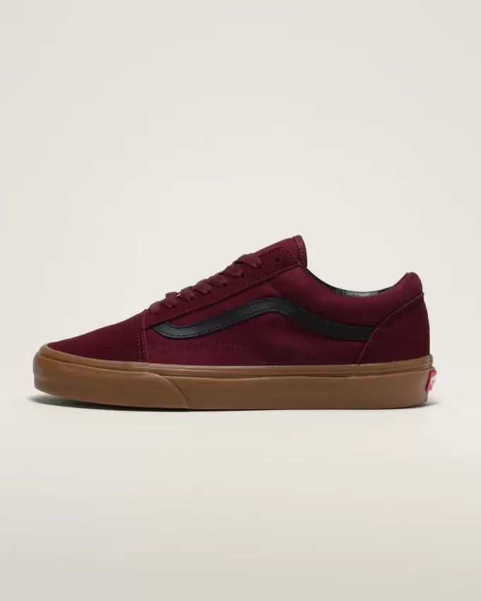 Pantof Customs Old Skool din piele intoarsa