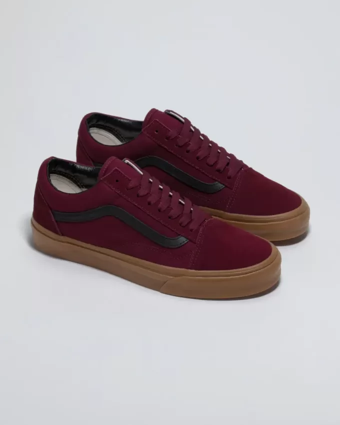 Pantof Customs Old Skool din piele intoarsa