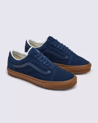 Pantof Customs Old Skool din piele intoarsa