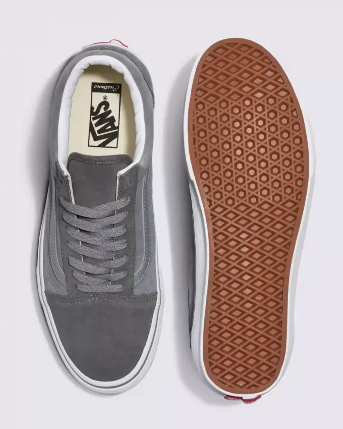 Pantof Customs Old Skool din piele intoarsa