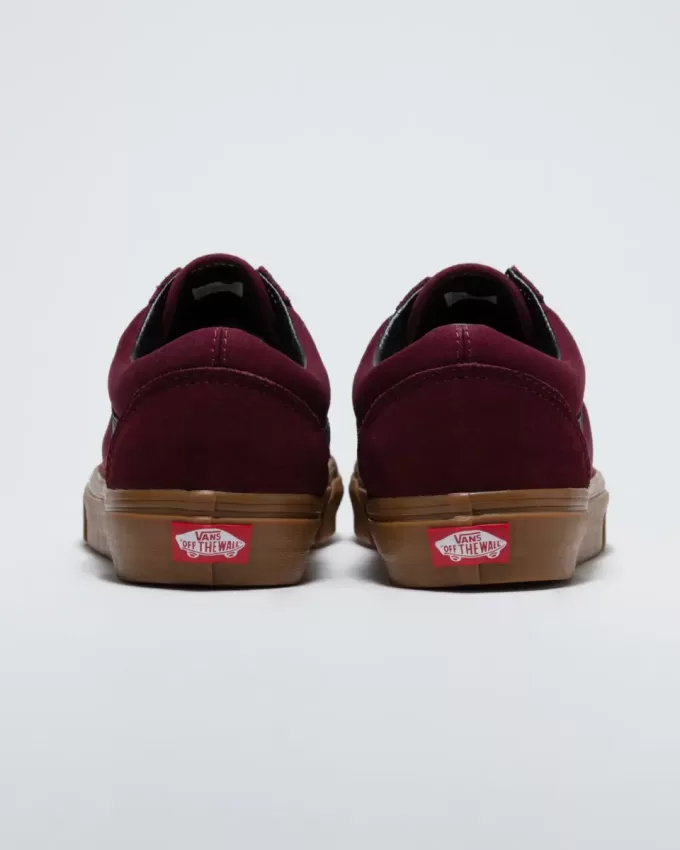 Pantof Customs Old Skool din piele intoarsa