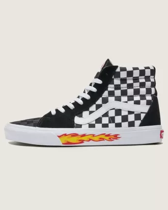 Pantof Customs Sk8-Hi Checkerboard