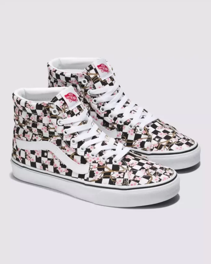 Pantof Customs Sk8-Hi Checkerboard