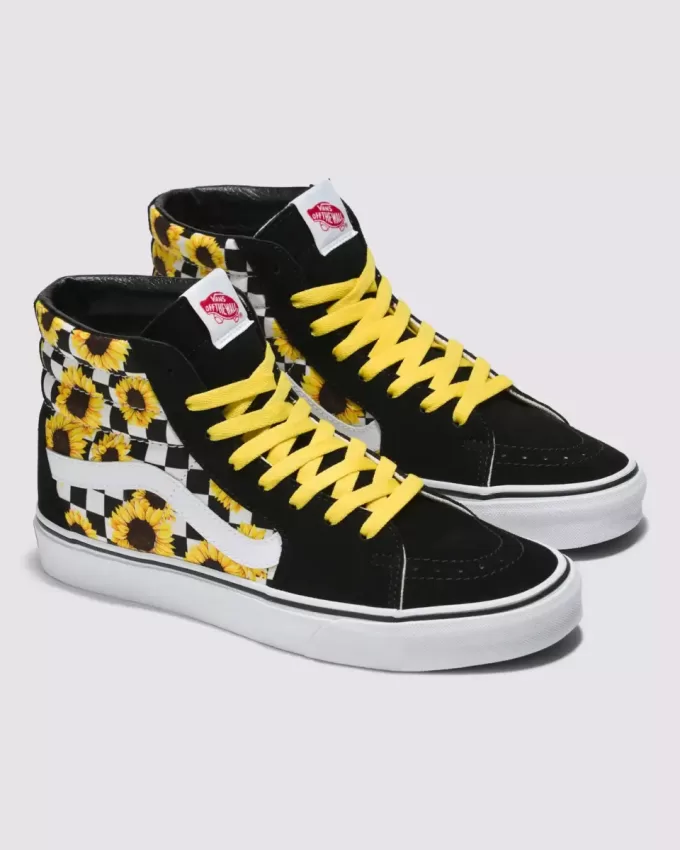 Pantof Customs Sk8-Hi Checkerboard