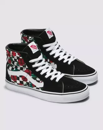 Pantof Customs Sk8-Hi Checkerboard