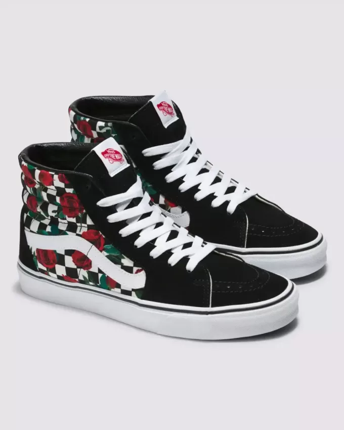 Pantof Customs Sk8-Hi Checkerboard Pantof Customs Sk8-Hi Checkerboard