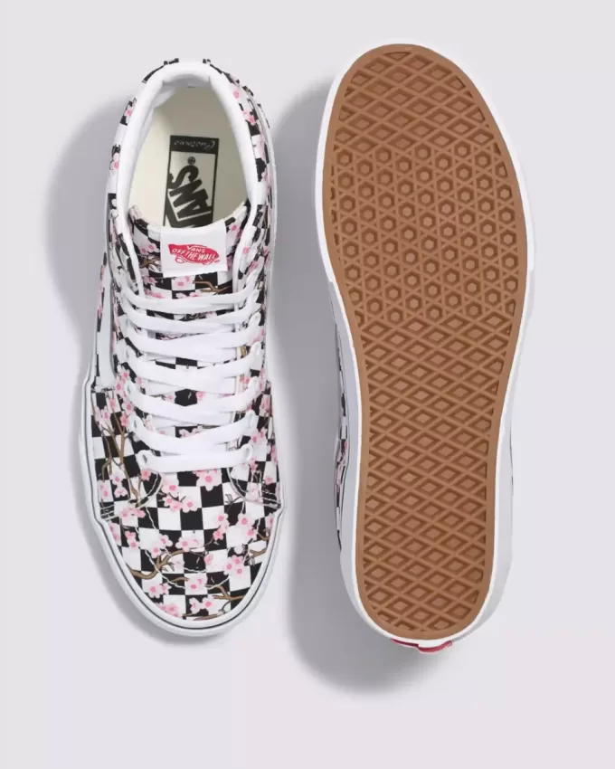 Pantof Customs Sk8-Hi Checkerboard