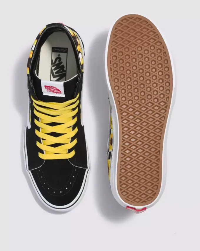 Pantof Customs Sk8-Hi Checkerboard