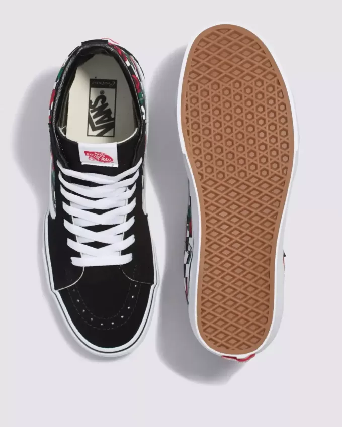 Pantof Customs Sk8-Hi Checkerboard Pantof Customs Sk8-Hi Checkerboard