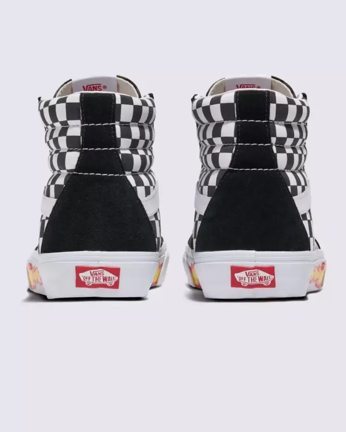 Pantof Customs Sk8-Hi Checkerboard Pantof Customs Sk8-Hi Checkerboard