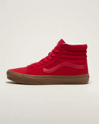 Pantof Customs Sk8-Hi din piele intoarsa