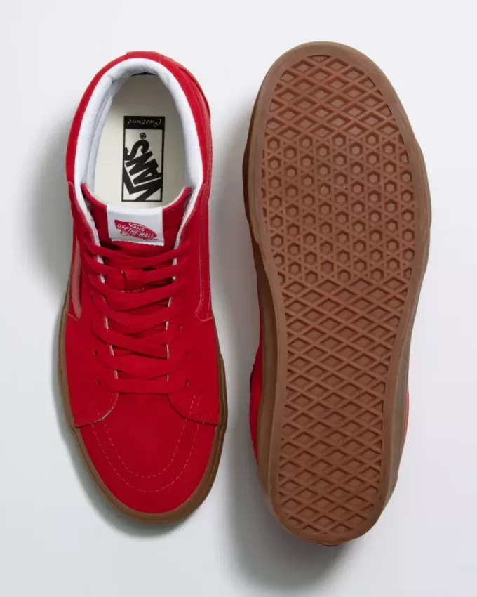 Pantof Customs Sk8-Hi din piele intoarsa Pantof Customs Sk8-Hi din piele intoarsa