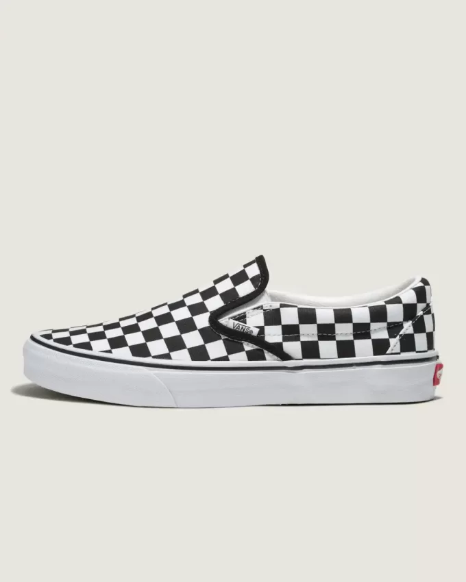 Pantof lat cu tablă de șah Customs Classic Slip-On Pantof lat cu tablă de șah Customs Classic Slip-On